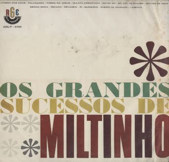 Sebo Do Messias LP Os Grandes Sucessos De Miltinho