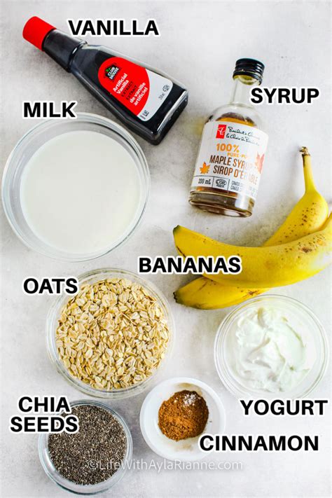 Banana Bread Overnight Oats Life With Ayla Rianne