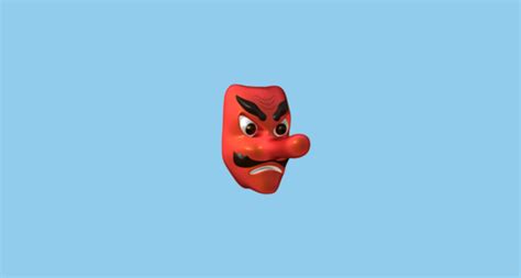 👺 Demonio Japonés Tengu Emoji On Apple Ios 164