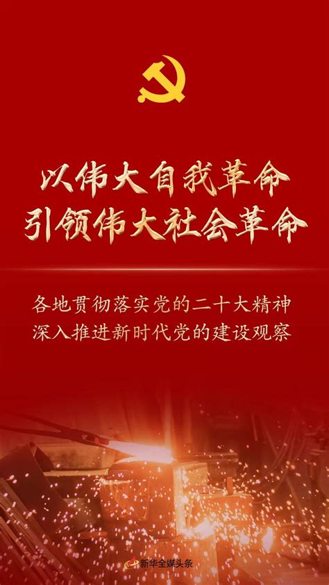 以伟大自我革命引领伟大社会革命——各地贯彻落实党的二十大精神深入推进新时代党的建设观察