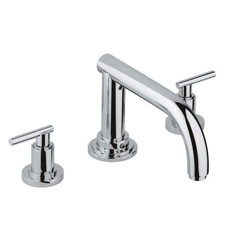 3 Hole 2 Handle Deck Mount Roman Tub Faucet