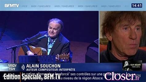 Guy B Art Les Hommages De Julien Clerc Et Alain Souchon Vid O