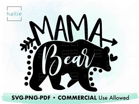 Mama Bear Svg Mommy Svg Mom To Be Svg Mom Shirt Design Etsy