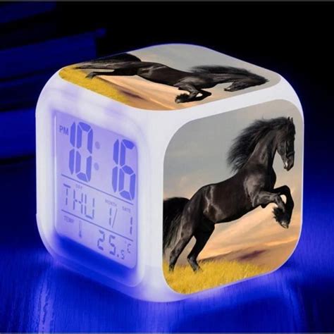 Great R Veil Cheval D Pour Enfants Horloge Num Rique Cadeau D