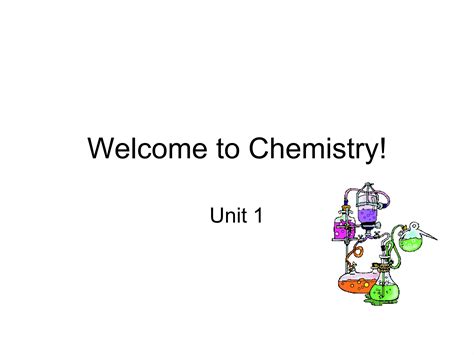 Chemistryunit 1 Ppt