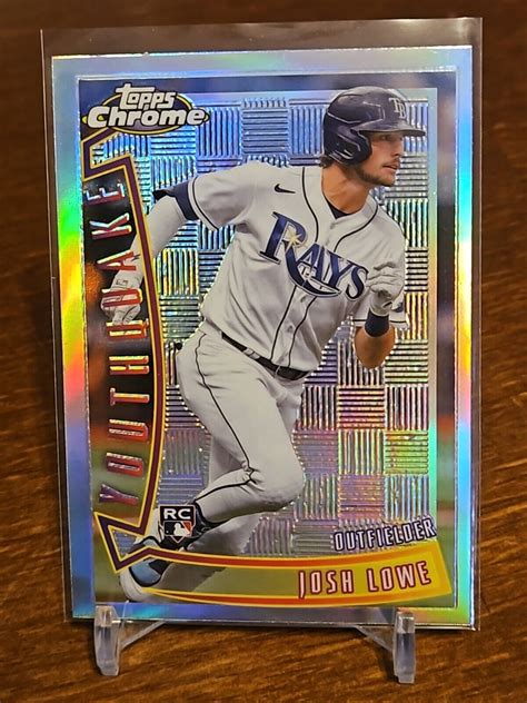 Josh Lowe Rookie Topps Chrome Sonic Youthquake Insert Yq Tampa