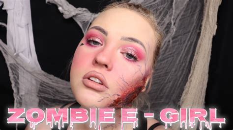 Zombie E Girl Makeup Tutorial 31 Days Of Halloween Youtube