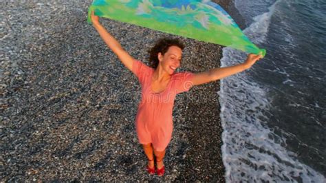 Beautiful Woman In Bikini Swims Adriatic Sea Underwater View Stock Video Video Of Background