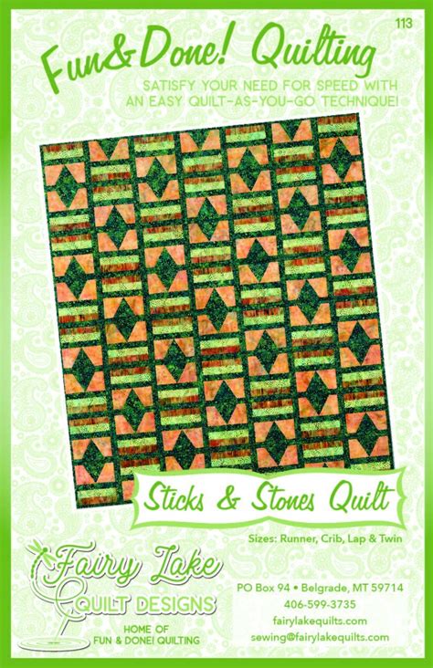 Digital Sticks And Stones Quilt Fun Done Quilting Quilt Etsy