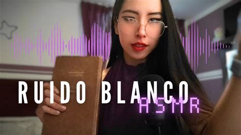 ASMR Relajación con RUIDO BLANCO HOJAS y AGUA YouTube