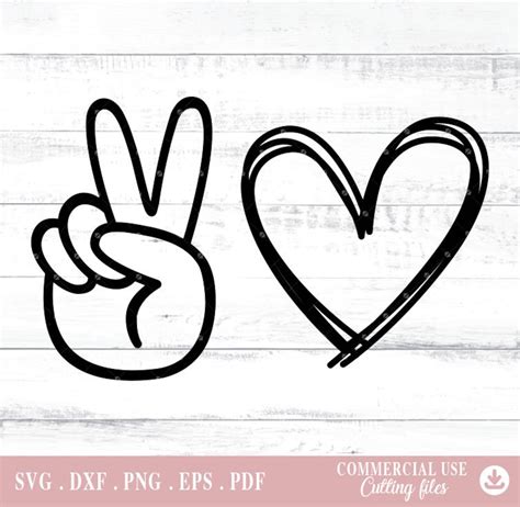 Peace Love Sign Svg Peace And Love Svg Peace Hand Svg Peace Etsy M Xico