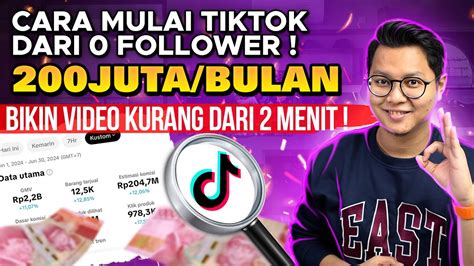 200 JUTA PERBULAN CUMA BIKIN VIDEO 2 MENITAN CARA DAFTAR TIKTOK