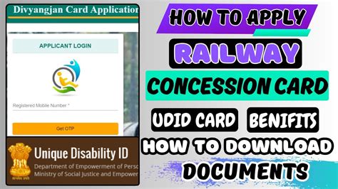 Divyangjan Railway Card Online Apply Concession Card Kya Hota Hai