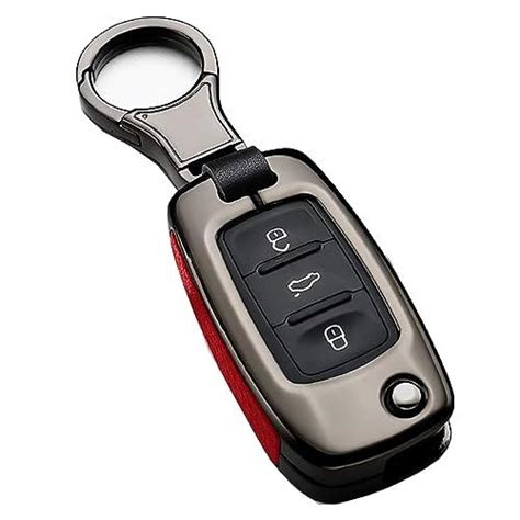 Ontto Fit For Volkswagen Key Fob Cover Key Case Remote Cover Metal