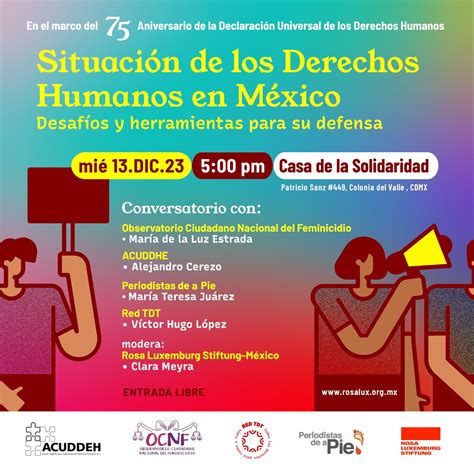 Realizan Charla Por La “situación De Los Derechos Humanos En México