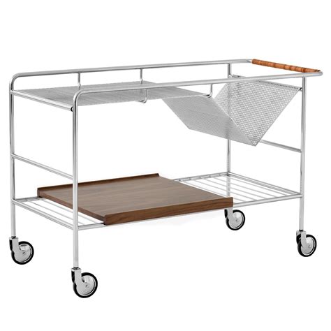 Tradition Alima NDS1 Trolley Chrome Lacquered Walnut Finnish