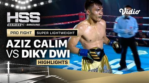 Highlights Aziz Calim Vs Diky Dwi Pro Fight Super Lightweight