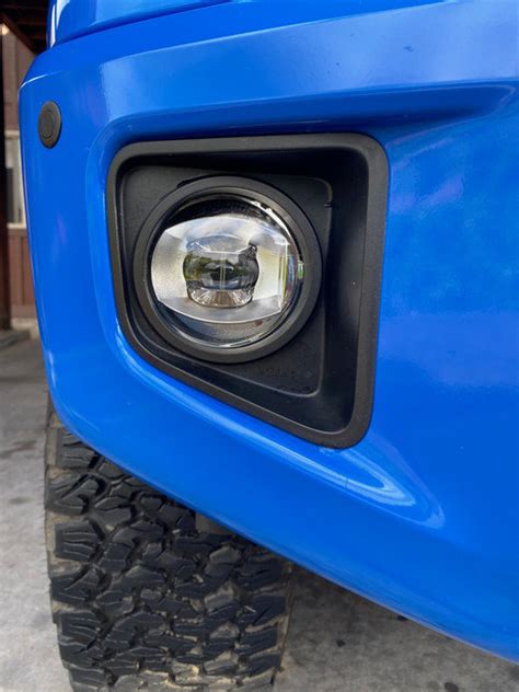 Voodoo Blue Front Bumper With LED Fog Lights And 32 CaliRaised LED