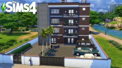 Apartamentos Com Acesso Ao Lado De Fora Jogo Base No Cc The Sims 4 Construção Youtube