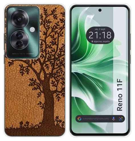 FUNDA SILICONA PARA Oppo Reno 11F 5G diseño Cuero 03 Dibujos EUR 7 95