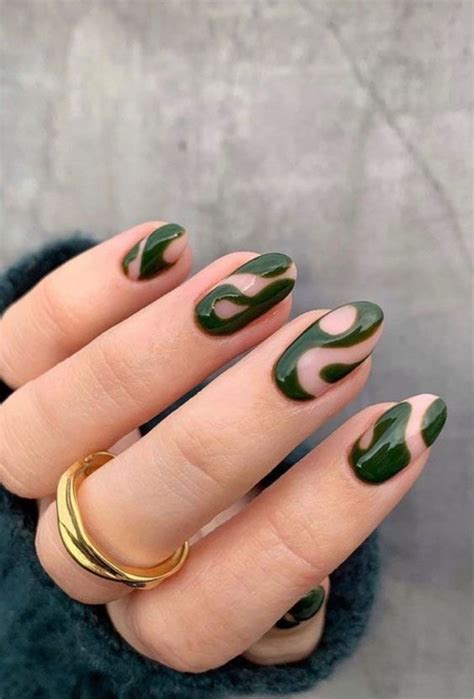 Tuy N Ch N M U Nail Designs Green C Y U Th Ch Nh T