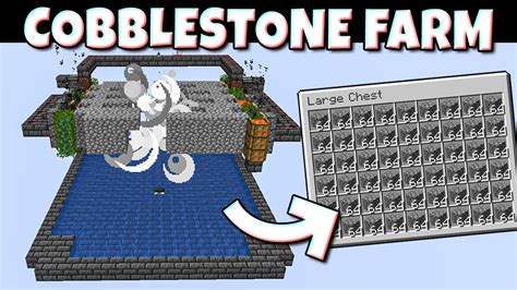 Automatic Cobblestone Farm For Minecraft 1 19 Easy 56 000