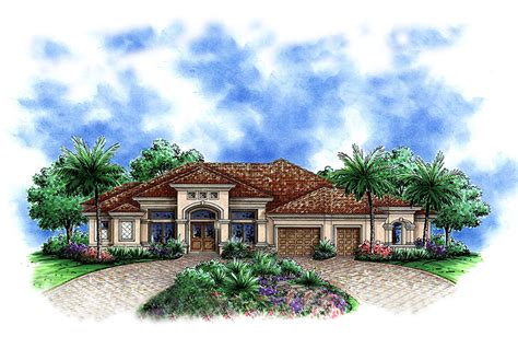 Bedrm Sq Ft Mediterranean House Plan