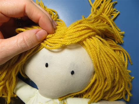 The Project Lady Fast And Easy Way To Make Doll Hair With Yarn