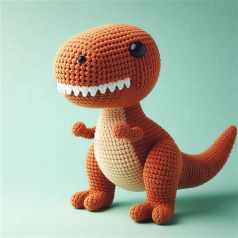 Crochet T Rex Amigurumi Free Pattern All Thing Crafts