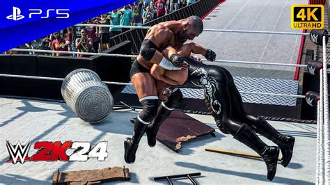 WWE 2K24 Triple H Vs Sting Extreme Rules Match At Wrestlemania 31