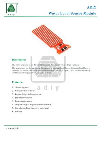 Adiy Water Level Sensor Module At Best Price In Mumbai By Rajguru