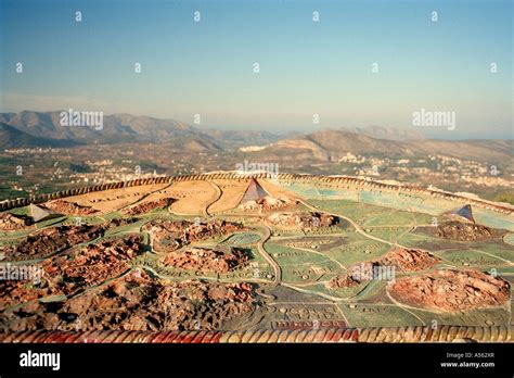 Pottery map of the Jalon valley, Spain Stock Photo - Alamy