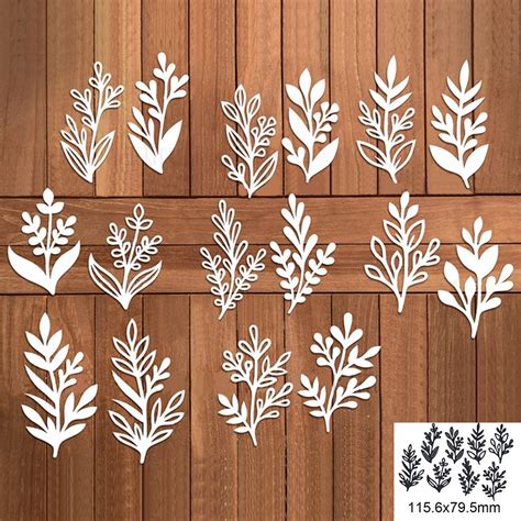 Pcs Folhas De Corte De Metal Morre Stencils Cortes De Morrer Para Diy