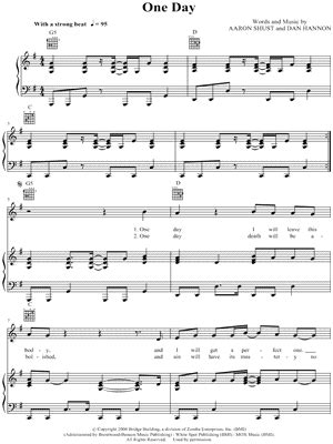 "One Day" Sheet Music - 1 Arrangement Available Instantly - Musicnotes