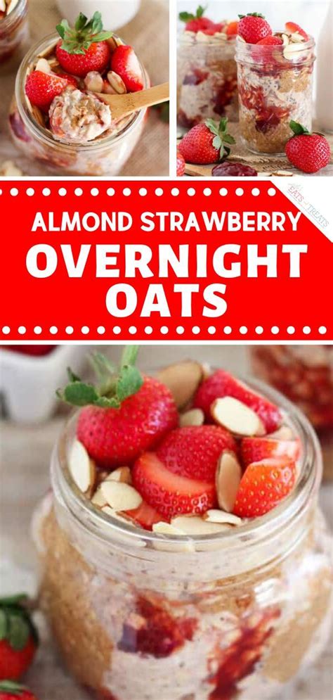 Almond Strawberry Overnight Oats Strawberry Overnight Oats Overnight