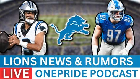 Detroit Lions News And Rumors Detroit Lions Vs Carolina Panthers