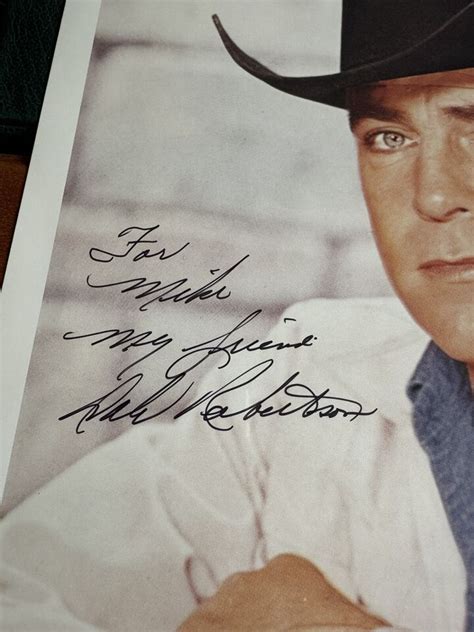 Lt73 Dale Robertson Original Signed Autograph Actor Tales Of Wells