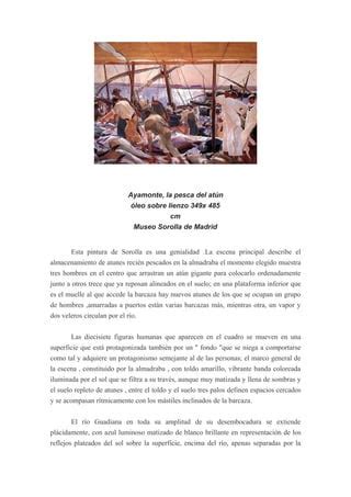 Información cuadros sorolla PDF