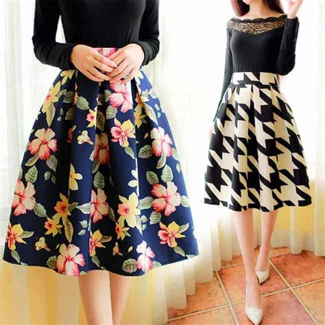 Cute Knee Length Skirts Outfits 2020 Sheideas