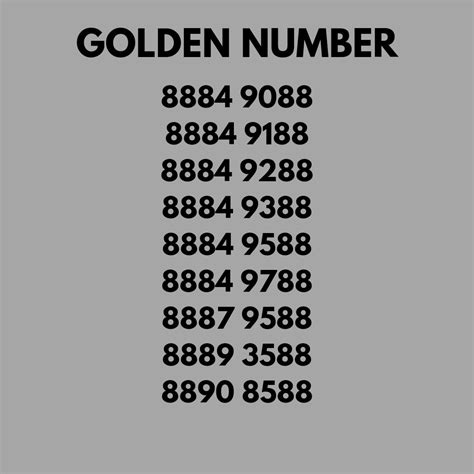 Golden Number Postpaid Number Lucky Number Mobile Number Huat Mobile