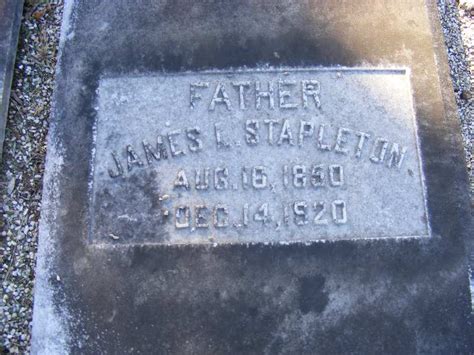 James Lawson Stapleton 1850 1920 Homenaje De Find A Grave