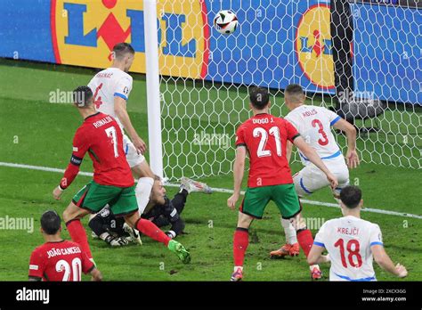 Robin Hranac Of Czech Republic And Goalkeeper Jindrich Stanek Of Czech