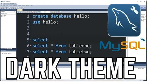 How To Enable Dark Theme In MySQL Workbench Tutorial Change To Dark