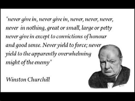 Winston Churchill Legendary Speech Never Give In Never Give Up