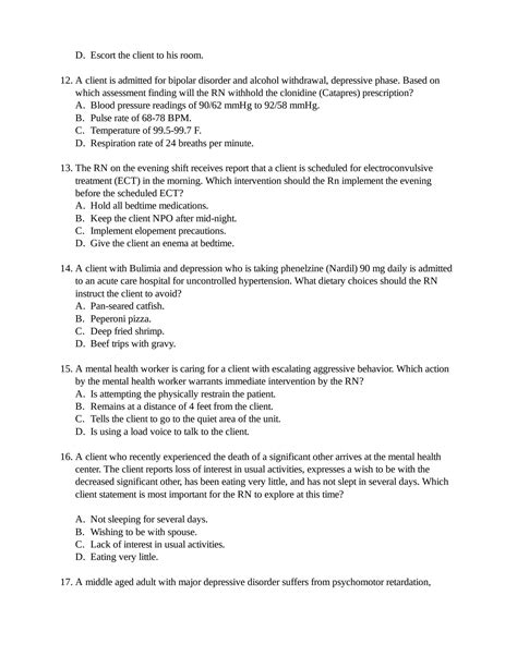 Solution Hesi Rn Mental Health 2018 V1 V2 V3 38 Pages Of Questions And Answers From Test Pdf