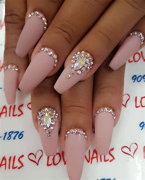 50 Rhinestone Nail Art Ideas … Nails Design With Rhinestones Nail