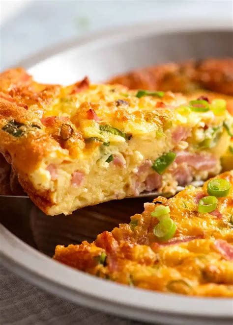 Crustless quiche ham and cheese – Artofit