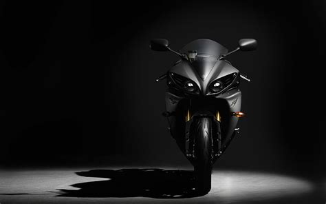 Hd Wallpaper Black Motorcycle Background Yamaha Sportbike Color