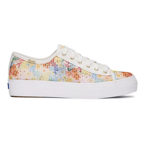 Keds X Rifle Paper Co Triple Kick Mesh Margaux Lace Up Free Shipping