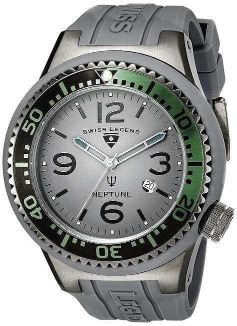 Swiss Legend Men S 21818S B MB Neptune Stainless Steel Watch With Grey